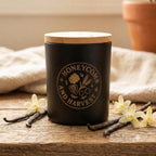 Vintage Vanilla beeswax candle hand poured by Honeycomb & Harvest