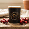 Cranberry and Clove beeswax candle hand poured by Honeycomb & Harvest