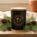Forest Pine beeswax candle hand poured by Honeycomb & Harvest