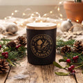 Winter Welcome beeswax candle hand poured by Honeycomb & Harvest