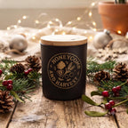 Winter Welcome beeswax candle hand poured by Honeycomb & Harvest
